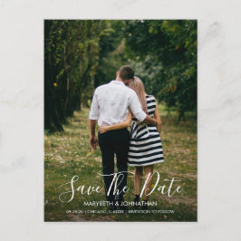 Anúncio Cartão postal de data de salvamento de script de a