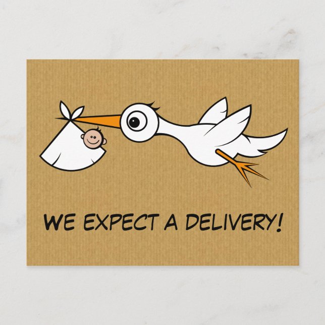 Anúncio Cartão postal de gravidez com expectativa legal (Frente)