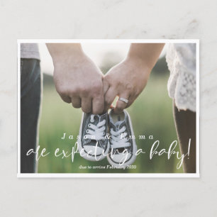 Anúncio Cartão postal de gravidez moderna