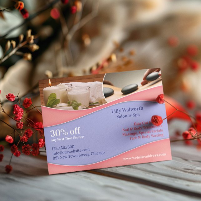 Anúncio Cartão postal de Massagem de Bela Spa (Criador carregado)