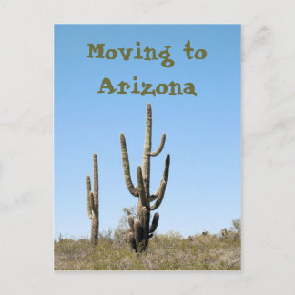 Anúncio Cartão Postal de Mudança para o Arizona