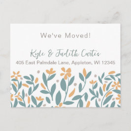 Anúncio Cartão Postal de Mudança Simples e Moderno