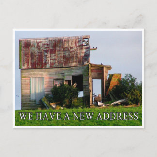Anúncio Cartão postal de nova casa - Novo endereço, mudanç