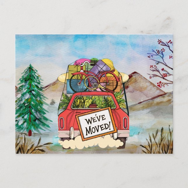 Anúncio Cartão Postal de Novo Endereço Antigo (Frente)