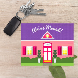 Anúncio Cartão Postal de Novo Endereço de Casa dos Sonhos