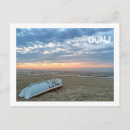 Anúncio Cartão Postal de Ocean City, Nova Jersey - Barco d