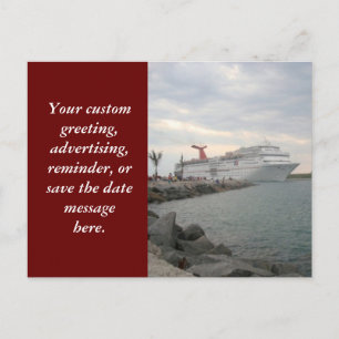 Anúncio Cartão postal de partida de Port Canaveral