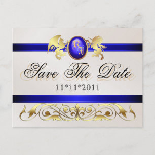Anúncio Cartão postal de Prince & Princess Blue Save The D