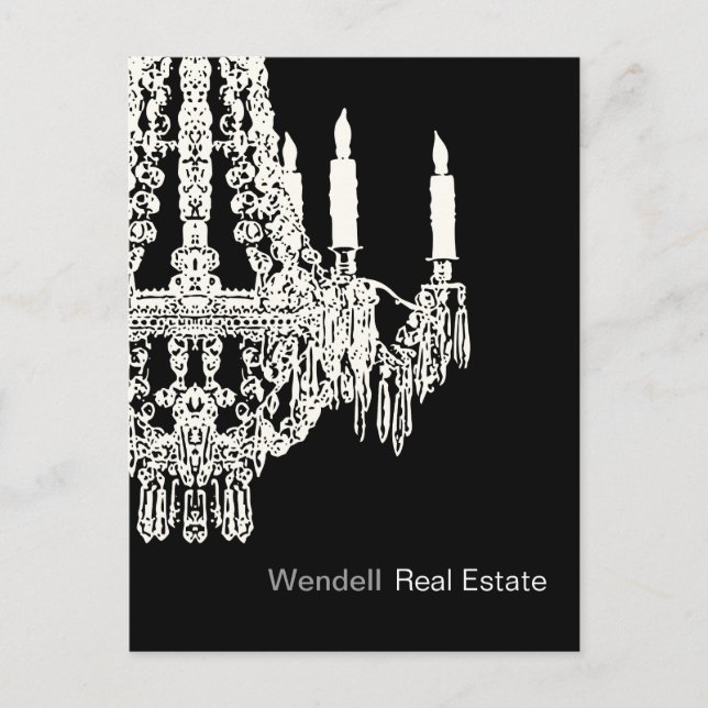 Anúncio Cartão postal de propaganda de agente imobiliário (Frente)