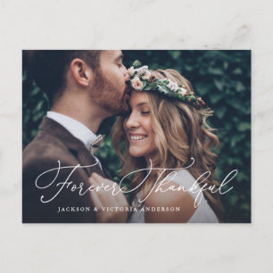 Anúncio Cartão Postal de Romance Para Sempre Grato