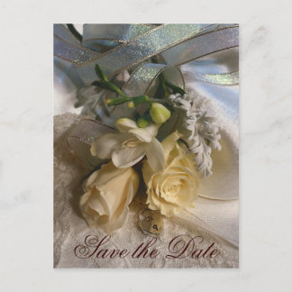 Anúncio Cartão Postal de Salve a Data de Casamento