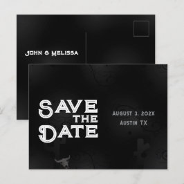 Anúncio Cartão Postal de Salve a Data Western Gothic