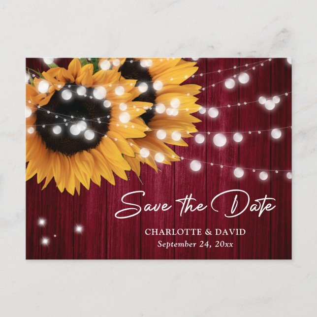 Anúncio Cartão Postal de Save the Date de Casamento com Gi (Frente)