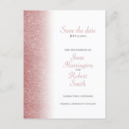 Anúncio Cartão Postal de Save The Date de casamento em bri