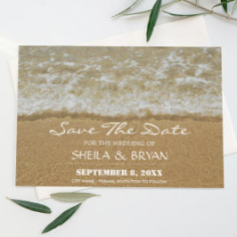 Anúncio Cartão Postal de Save The Date de Casamento na Pra