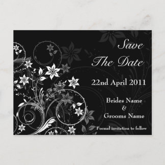 Anúncio Cartão postal de Save the Date floral
