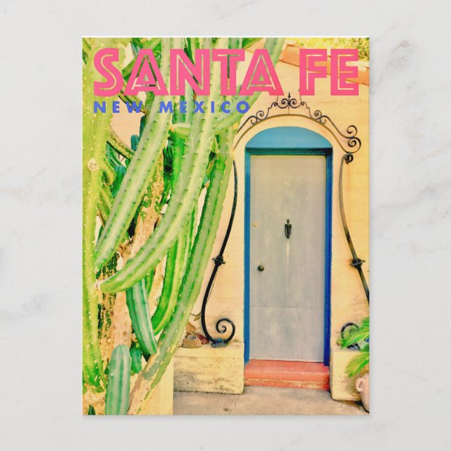 Anúncio Cartão postal de viagem vintage Santa Fe (Frente)