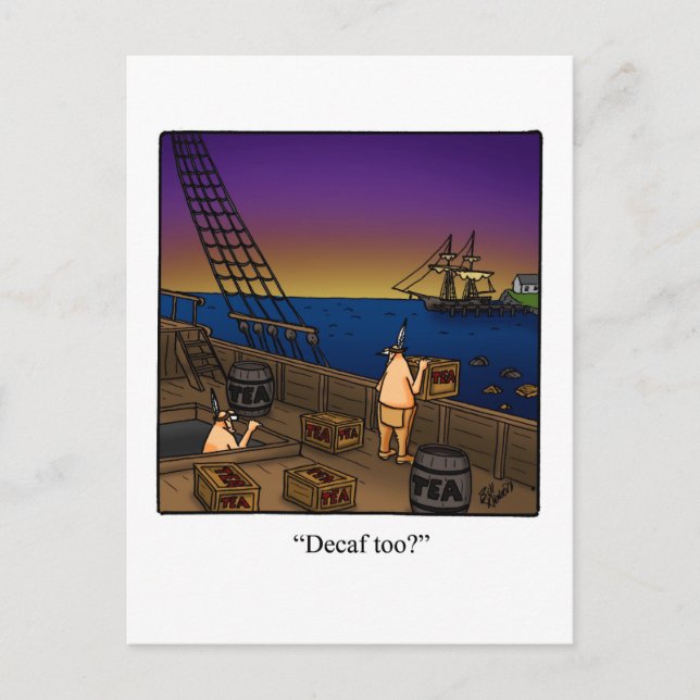 Anúncio Cartão Postal Engraçado No Dia 4 De Julho (Frente)