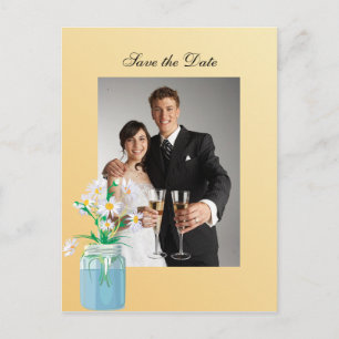 Anúncio Cartão Postal Margaridas de Verão para Salvar a Da