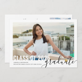 Anúncio Casa Aberta de Graduação de Script Moderno de Cola