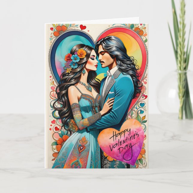 Anúncio Casal Hippie namorados na Embraque (Frente)