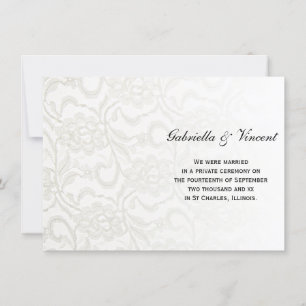 Anúncio Casamento branco/Anúncio de empacotamento