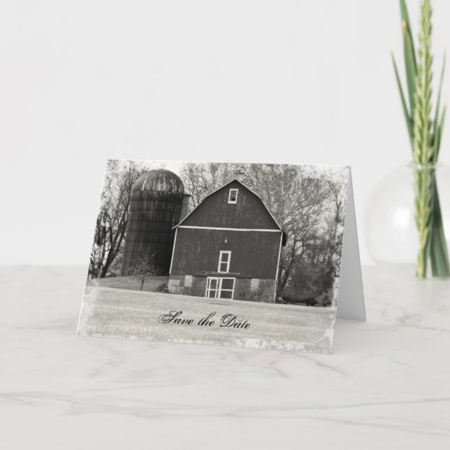 Anúncio Casamento com a Barn Salvar a Data (Frente)