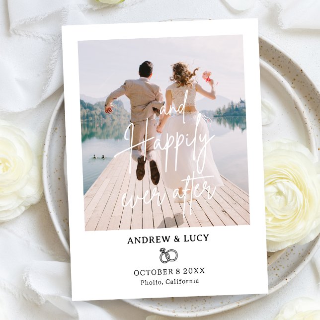 Anúncio Casamento com foto moderna  (Criador carregado)