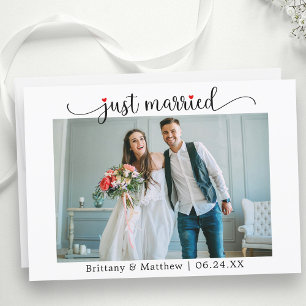 Anúncio Casamento com Fotografias do Recem casados Vermelh