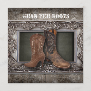 Anúncio Casamento cowboy country ocidental grunge