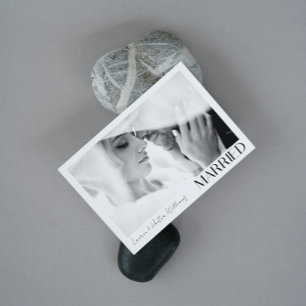 Anúncio Casamento de Código QR com Script de Foto Casado 2