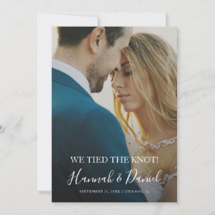 Anúncio Casamento de Elegante Moderno e Simples