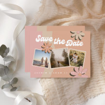 Casamento de Foto Cor-de-Rosa Laranja Retroativo S