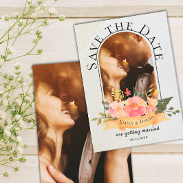 Anúncio Casamento de Foto Floral de Cobra Aquática Elegant