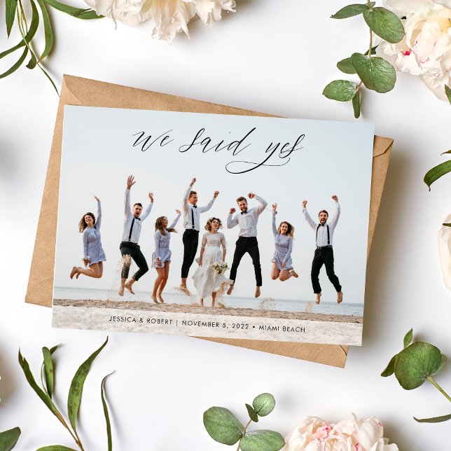 Anúncio Casamento de Fotografia de Caligrafia Minimalista  (Criador carregado)