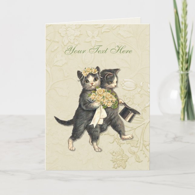 Anúncio Casamento de Gatos Elegantes (Frente)