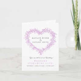 Anúncio Casamento de inverno ao vivo com visco roxo e bran