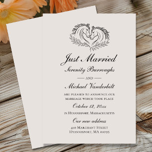 Anúncio Casamento de Recens casados do País dos Cavalos Oc