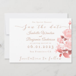 Anúncio Casamento de Rosa Chic Elegante