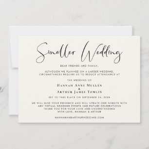 Anúncio Casamento Elegante Creme Menor Reduzido