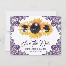 Anúncio Casamento Elegante de Flor de Girassol de Renda Ro