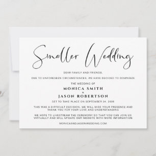 Anúncio Casamento Elegante Redimensionado com Mudança de P
