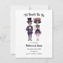 Casamento gótico salva esqueletos de data