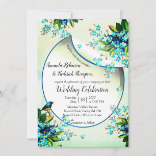 Anúncio Casamento Lavanda Azul-Amarelo