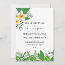 Anúncio Casamento Luau Havaiano Aloha Lista de Convidados