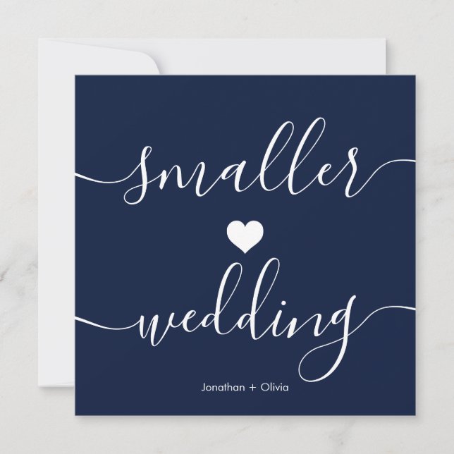 Anúncio Casamento Menor Azul Escuro Simplificado (Frente)