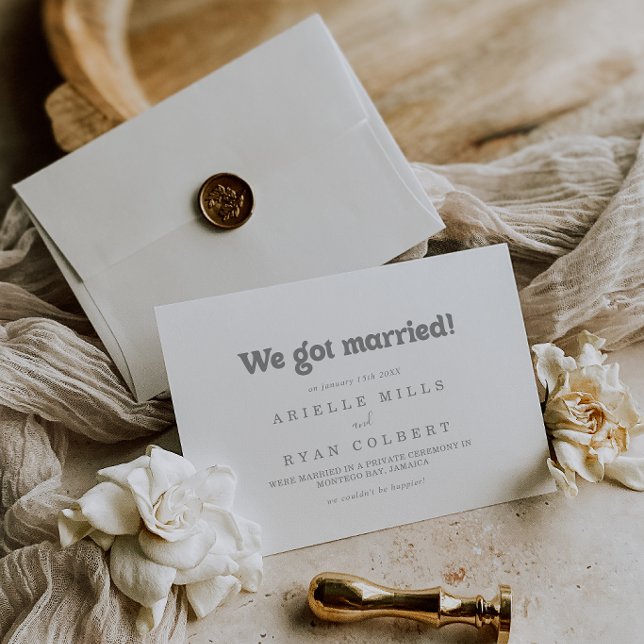 Anúncio Casamento Minimalista Formal Elegante (Criador carregado)