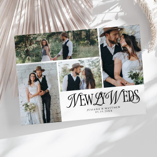 Anúncio Casamento Multifotográfico de White Newlyweds