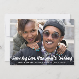 Anúncio Casamento Simplificado Mesmo Amor Foto Clássico Az