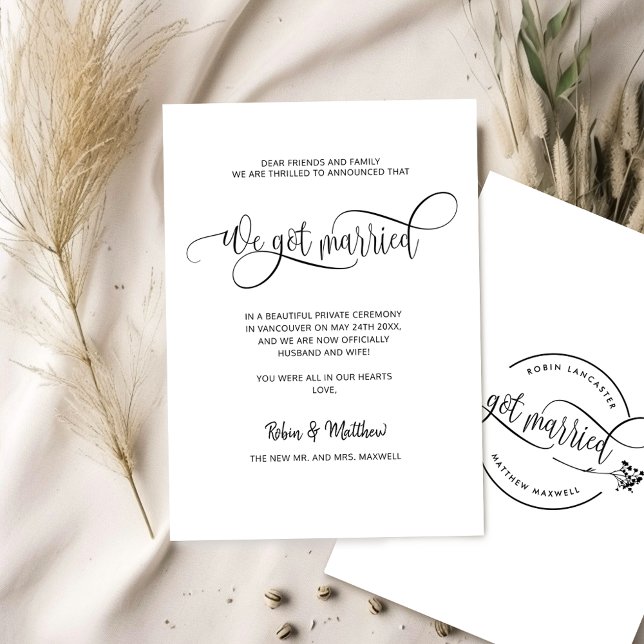 Anúncio Casamo-nos, Casados Modernos Elegantes. (Criador carregado)